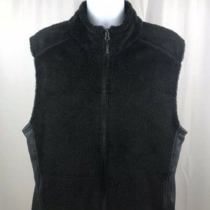 Orvis Mens Soft Fleece Vest Full Zip Pockets Black